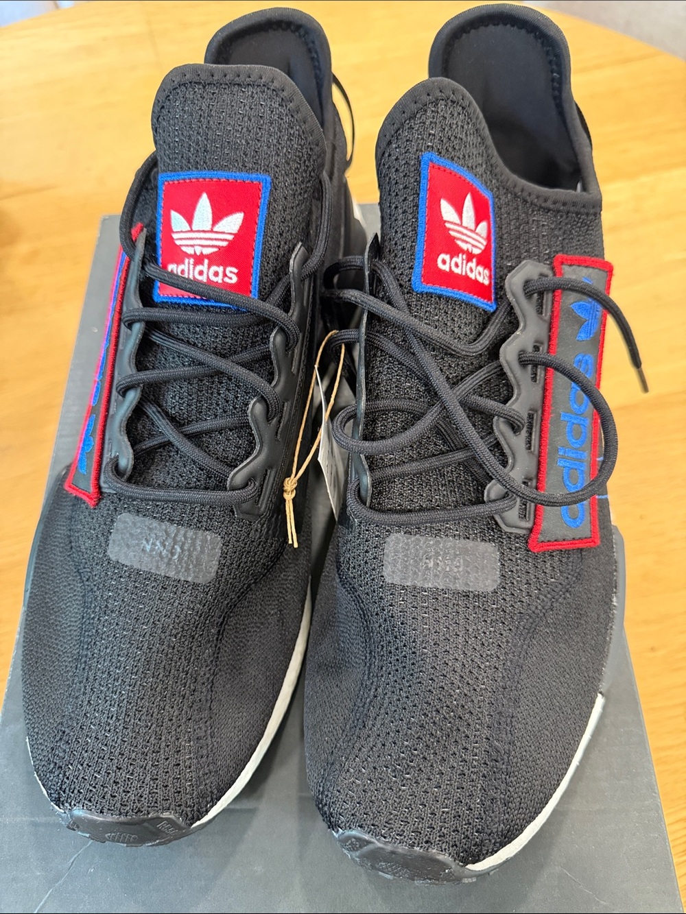 adidas Men’s NMD_R1.V2 Black Knit Sneakers